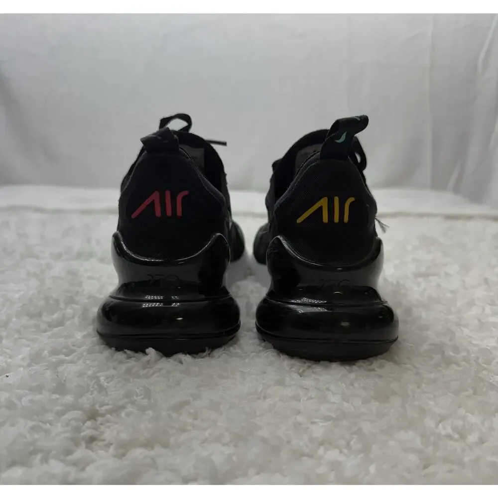 Nike Air Max 270 Size 5.5Y Running‎ Shoes Black Multicolor